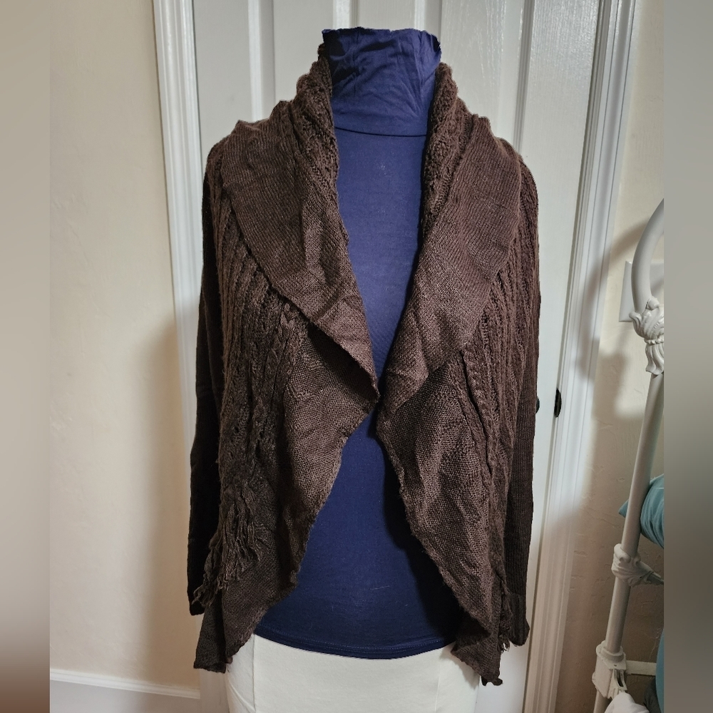 John Paul Richard Women's knit cardigan with cables  *4321